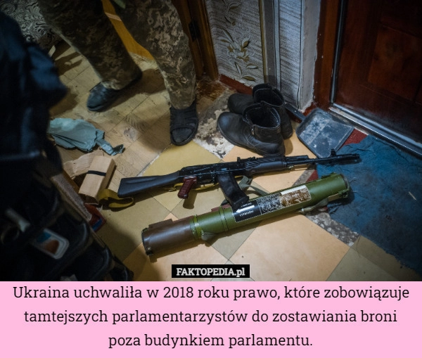 
    Ukraina uchwaliła w 2018 roku prawo, które zobowiązuje tamtejszych parlamentarzystów