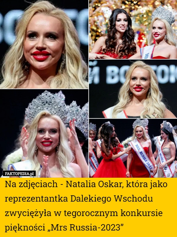 
    Na zdjęciach - Natalia Oskar, która jako reprezentantka Dalekiego Wschodu