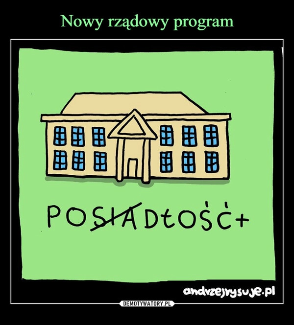 
    Nowy rządowy program 