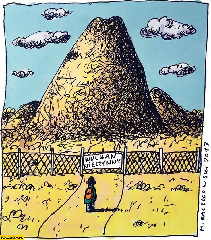 
    Wulkan nieczynny ogrodzenie zamknięty