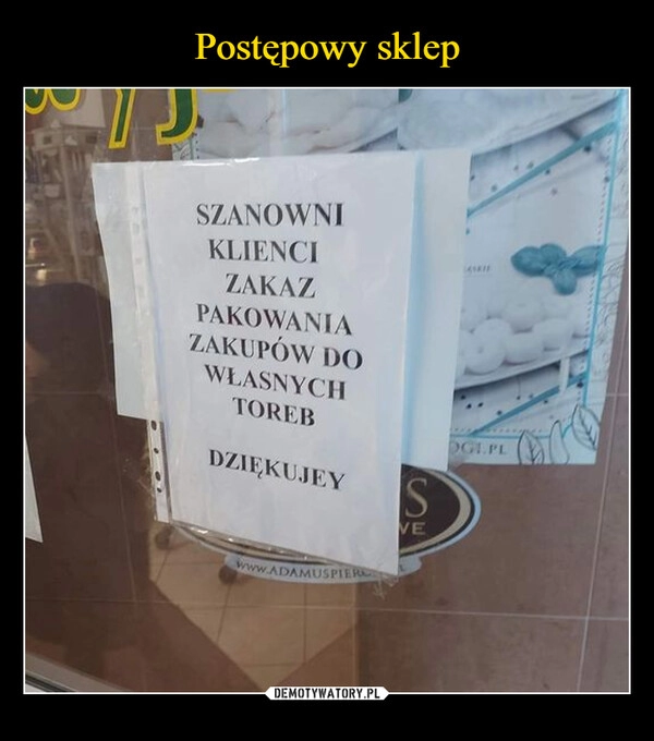 
    Postępowy sklep