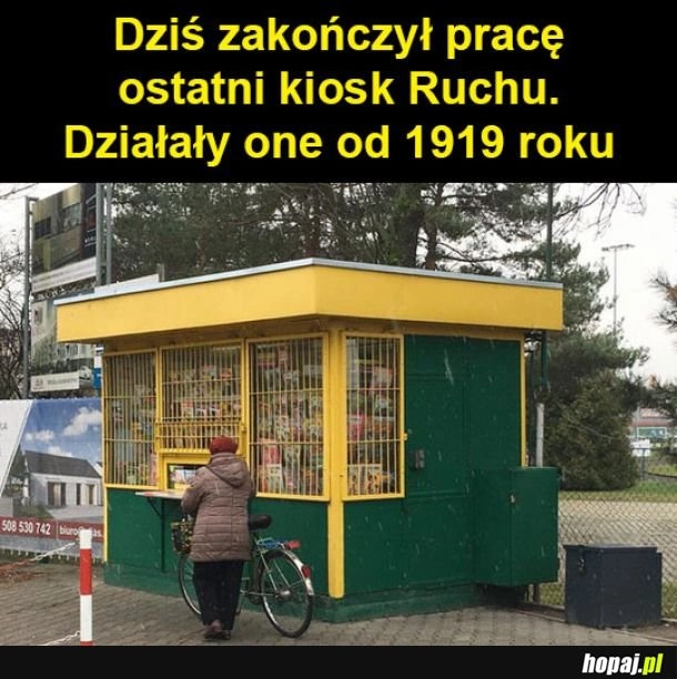 
    Ostatni kiosk Ruchu