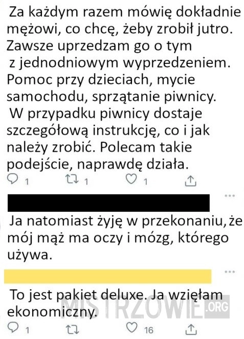 
    Instrukcja postępowania z mężem