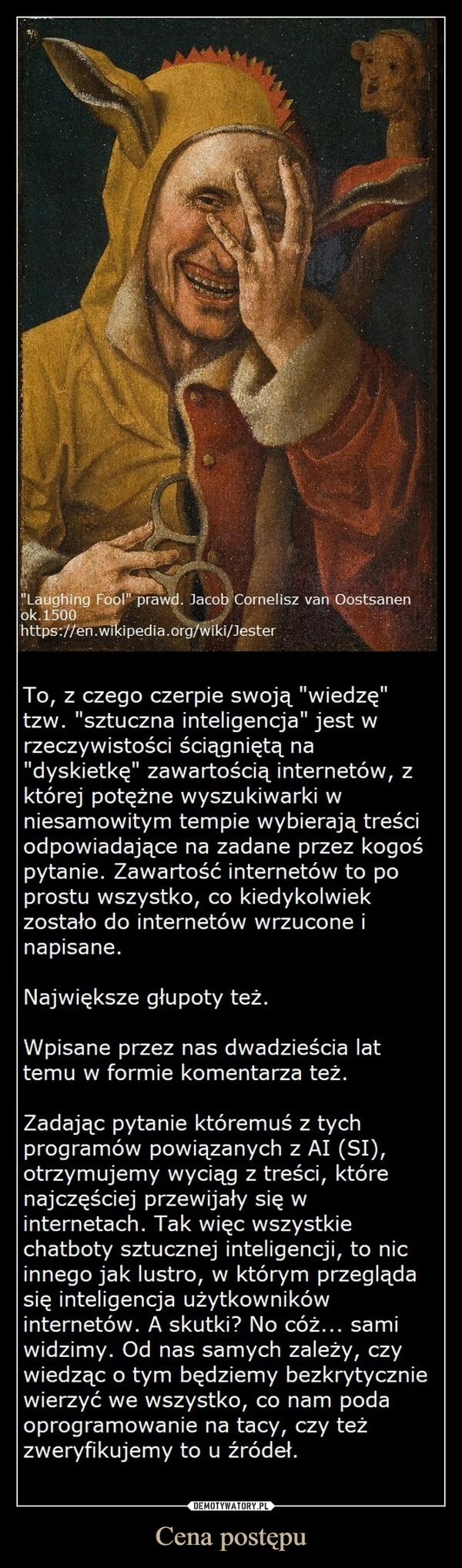 
    Cena postępu