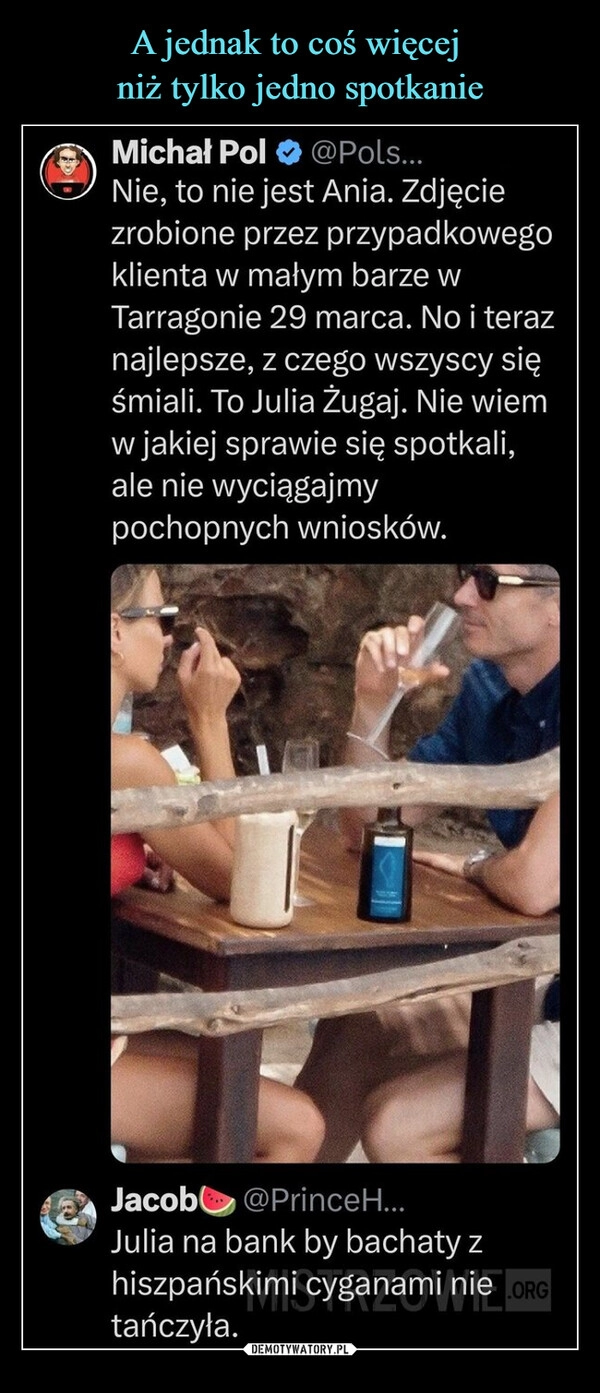 
    A jednak to coś więcej 
niż tylko jedno spotkanie