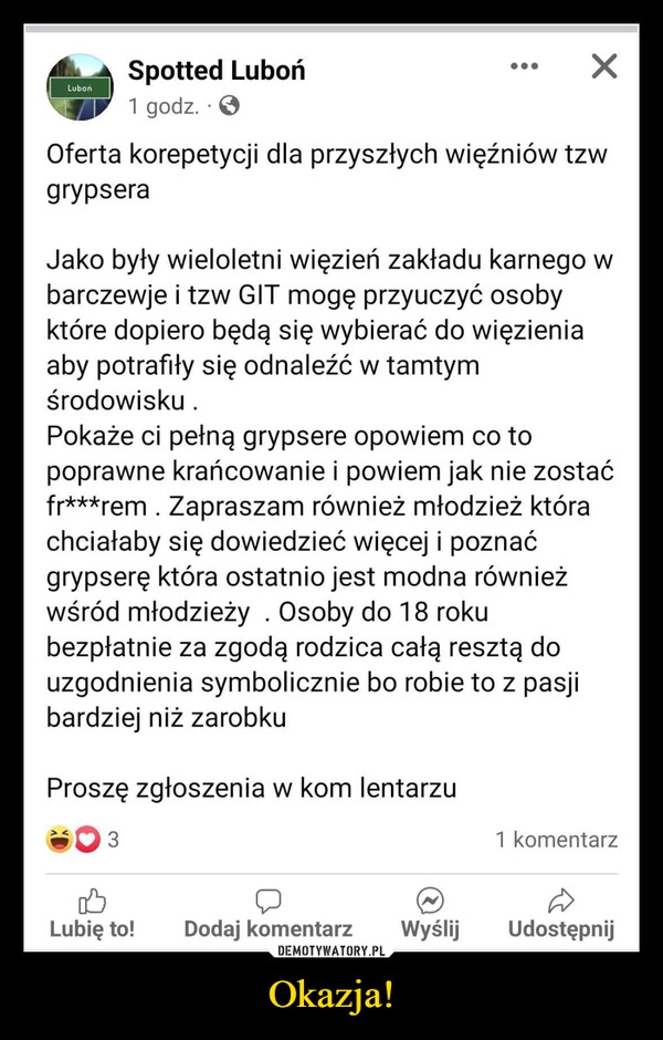 
    Okazja!