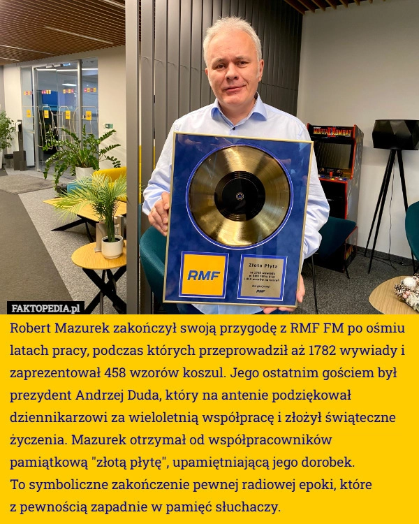 
    Robert Mazurek zakończył swoją przygodę z RMF FM po ośmiu latach pracy...