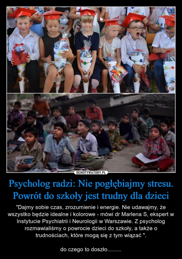 
    Psycholog radzi: Nie pogłębiajmy stresu. Powrót do szkoły jest trudny dla dzieci