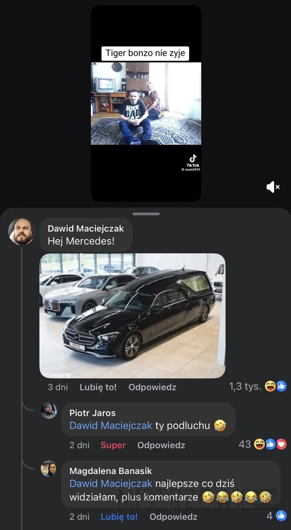 
    Tiger nie żyje. Hej Mercedes!