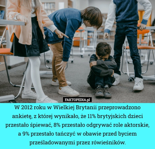 
    W 2012 roku w Wielkiej Brytanii przeprowadzono ankietę, z której wynikało,