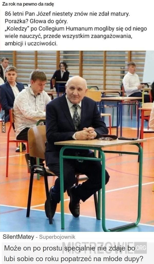 
    Za rok na pewno da radę