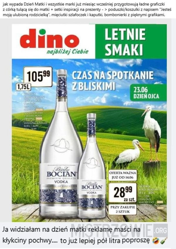 
    Dzień Ojca, a Dzień Matki