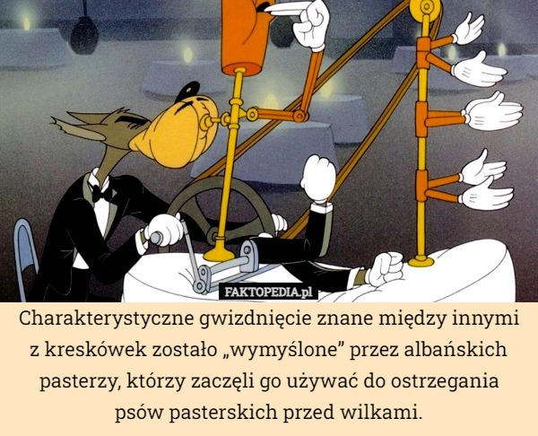 
    Charakterystyczne gwizdnięcie znane między innymi z kreskówek zostało „wymyślone”