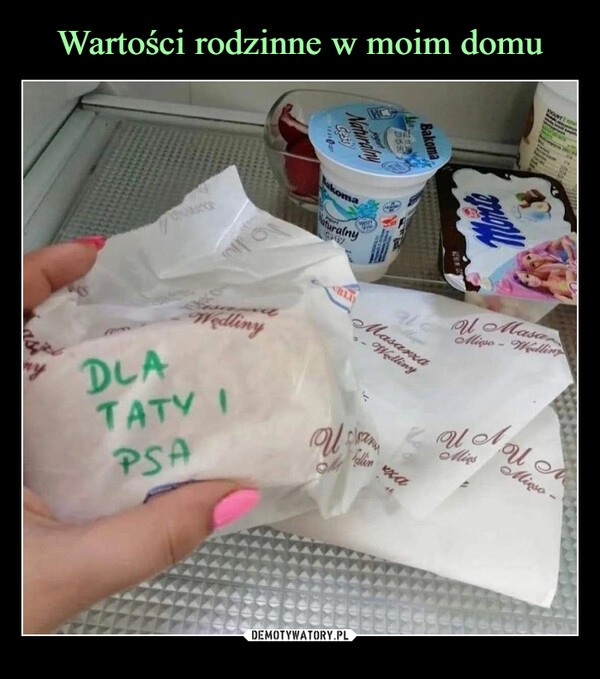 
    Wartości rodzinne w moim domu