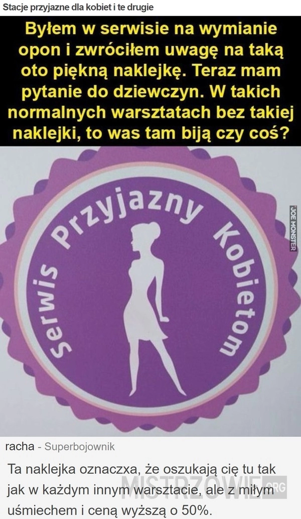 
    Stacje przyjazne dla kobiet i te drugie