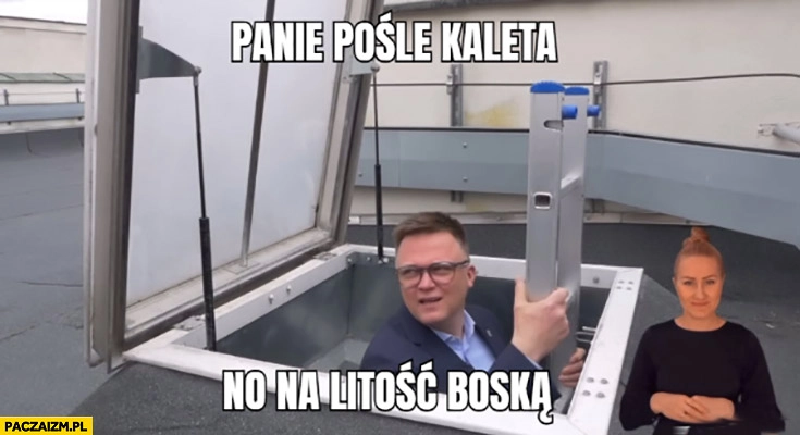 
    Hołownia na dachu panie pośle Kaleta no na litość boską