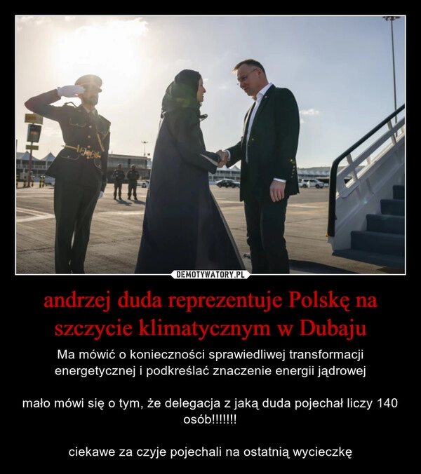 
    andrzej duda reprezentuje Polskę na szczycie klimatycznym w Dubaju