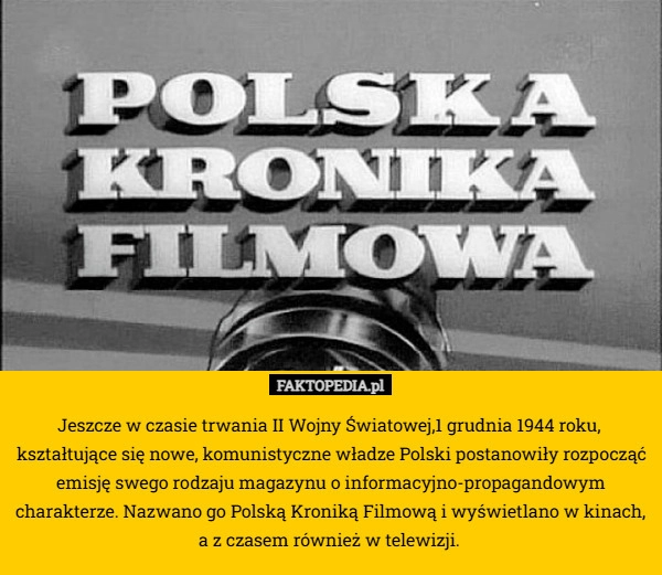 
    Jeszcze w czasie trwania II Wojny Światowej,1 grudnia 1944 roku,  kształtujące