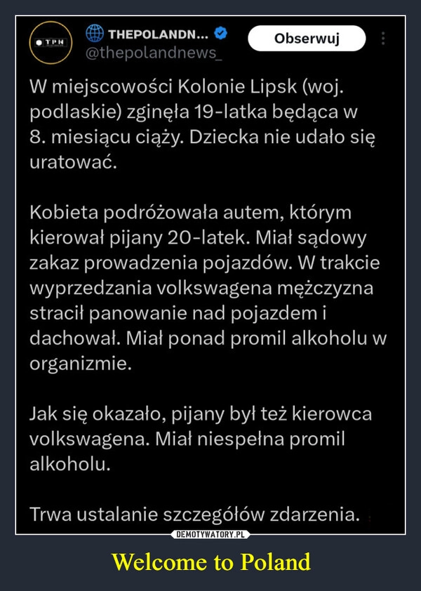 
    Welcome to Poland