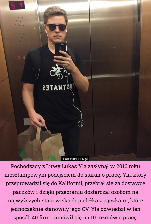 
    Pochodzący z Litwy Lukas Yla zasłynął w 2016 roku niesztampowym podejściem...