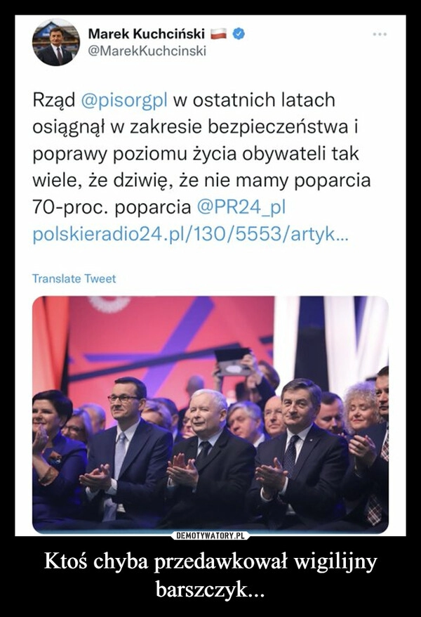 
    
Ktoś chyba przedawkował wigilijny barszczyk... 