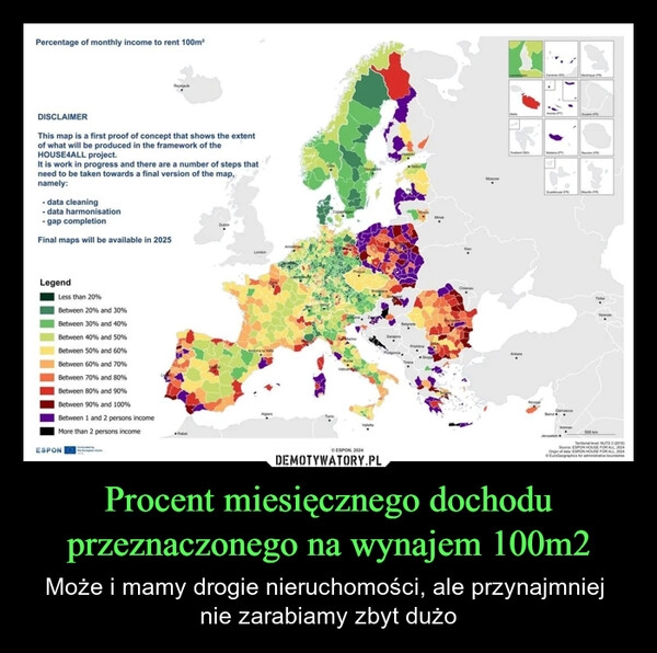 
    Procent miesięcznego dochodu przeznaczonego na wynajem 100m2