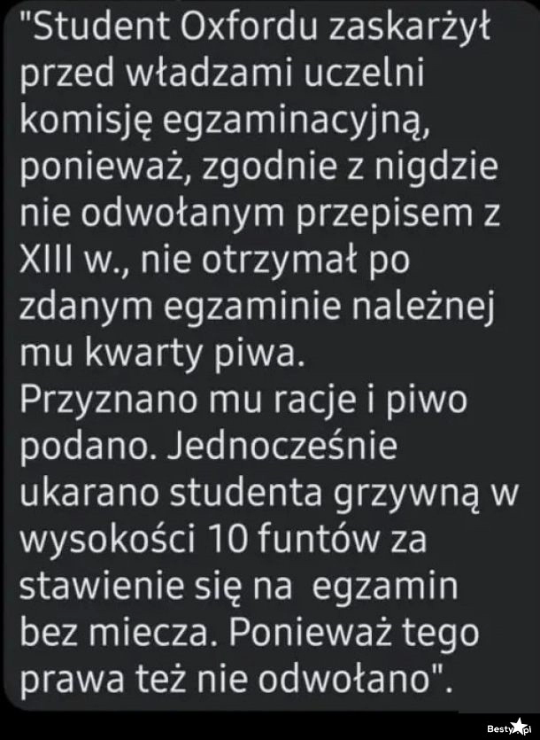 
    Prawo z XIII wieku 