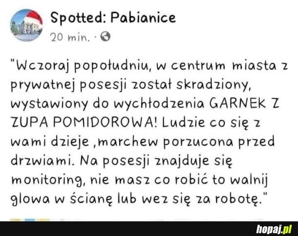 
    Zupę ukradli