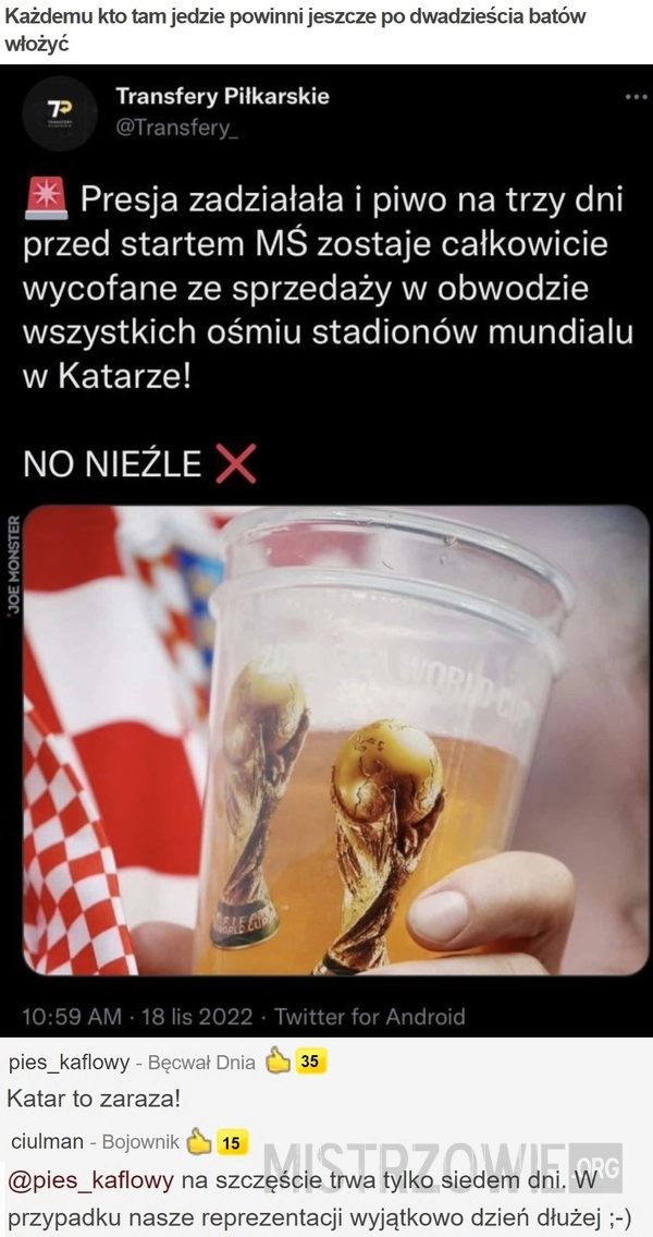 
    
			Każdemu kto tam jedzie...					