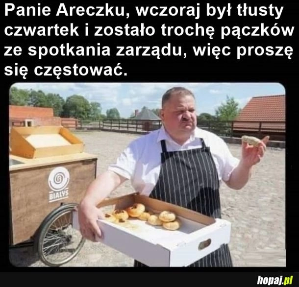 
    Taki szef, to prawdziwy skarb dla Areczka