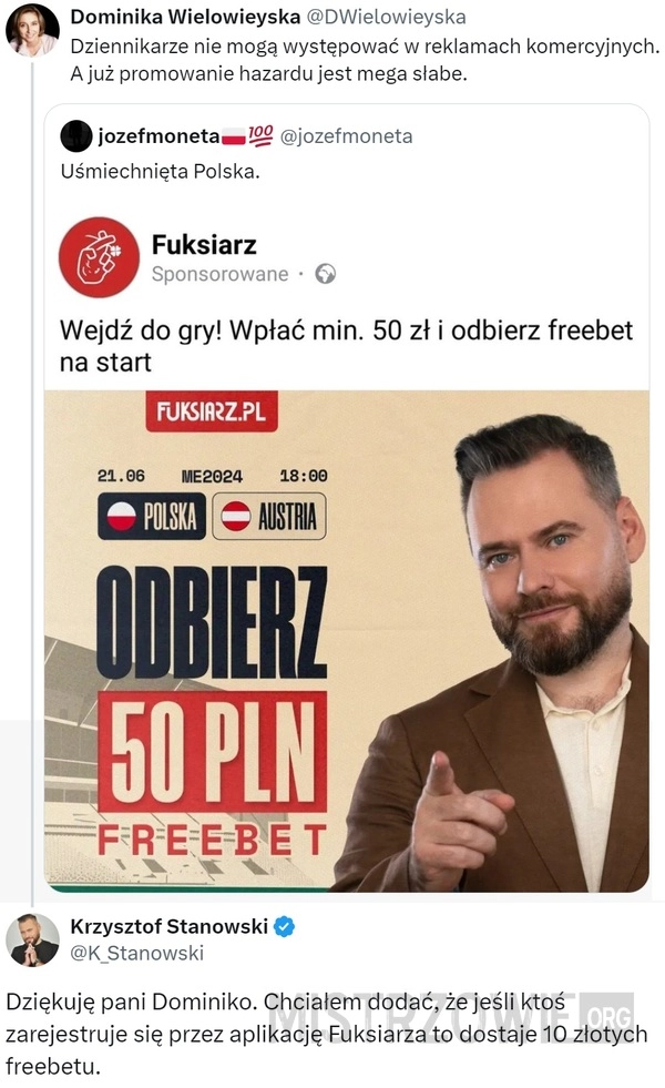 
    Dziennikarze nie mogą