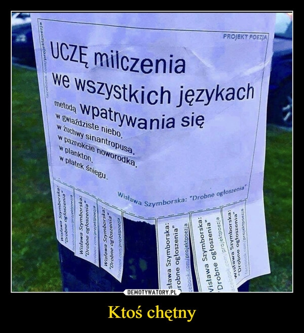 
    Ktoś chętny