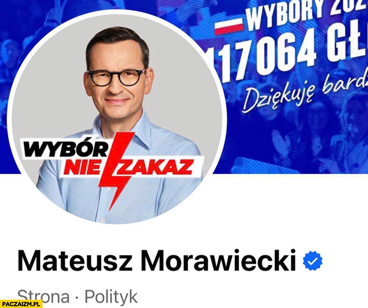 
    Morawiecki wybór nie zakaz profilowe avatar plakietka