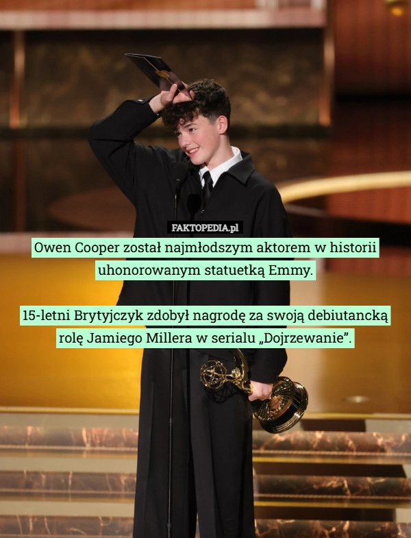 
    Owen Cooper został najmłodszym aktorem w historii uhonorowanym statuetką...