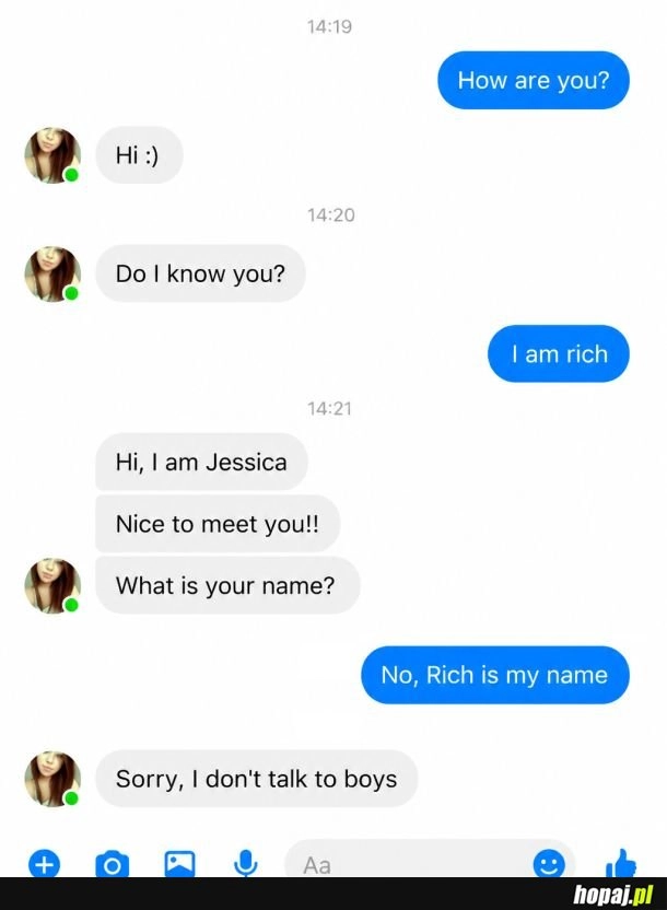 
    I am rich