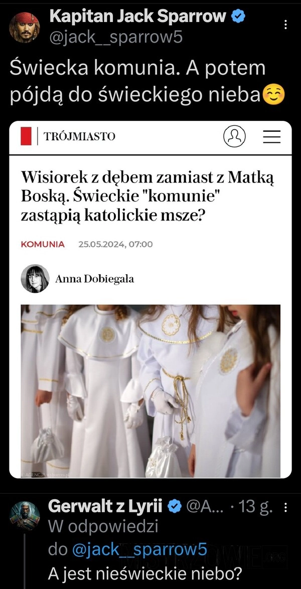 
    Świecka komunia