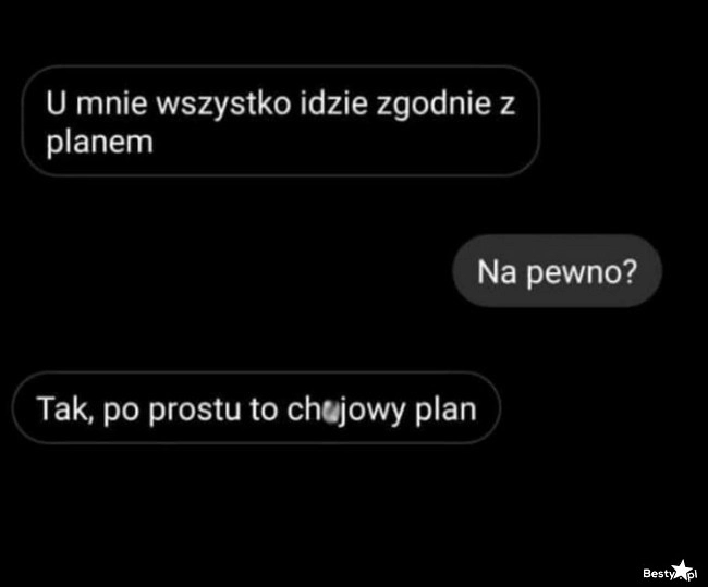 
    Wszystko zgodnie z planem 