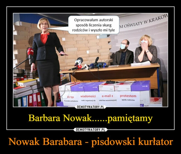 
    Nowak Barabara - pisdowski kurłator