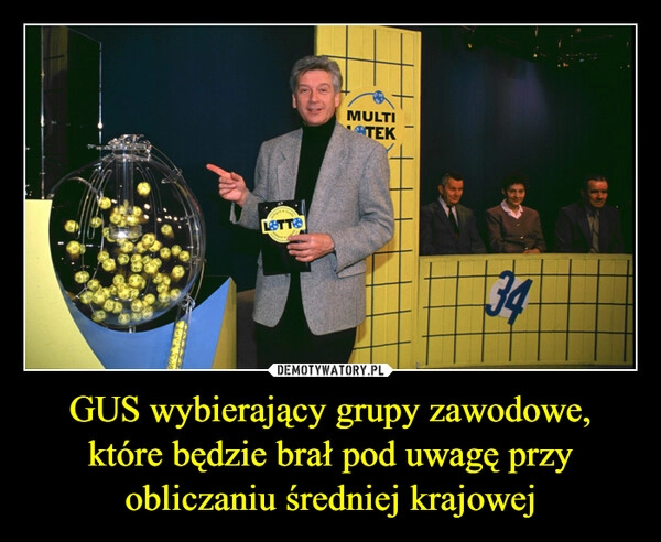 
    GUS wybierający grupy zawodowe, które będzie brał pod uwagę przy obliczaniu średniej krajowej