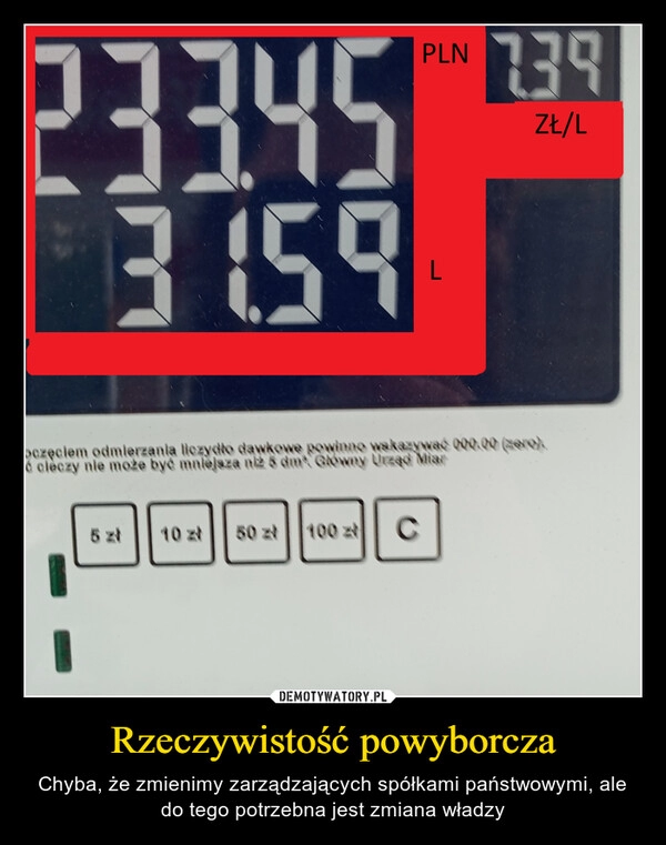 
    Rzeczywistość powyborcza