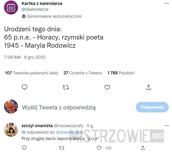 
    
			Najlepszego Marylko!					