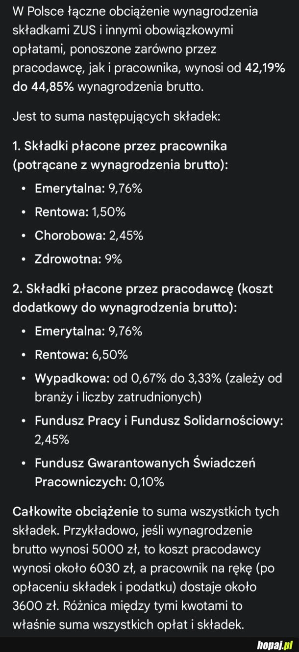 
    Obciążenie wynagrodzenia w Polsce