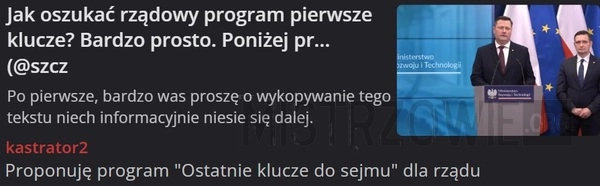 
    Rządowy program