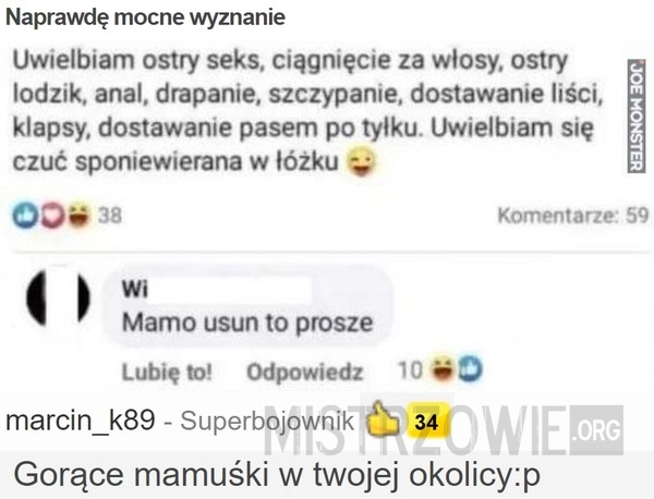 
    Naprawdę mocne wyznanie