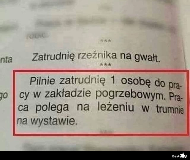 
    Pracownik poszukiwany 