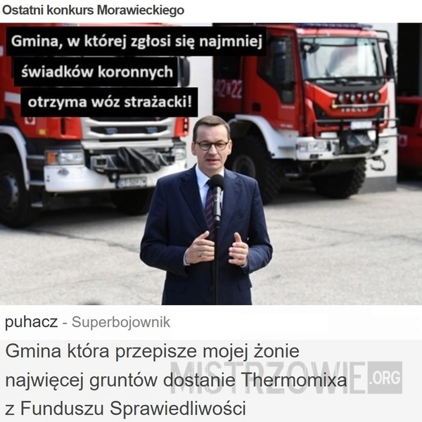 
    Ostatni konkurs Morawieckiego