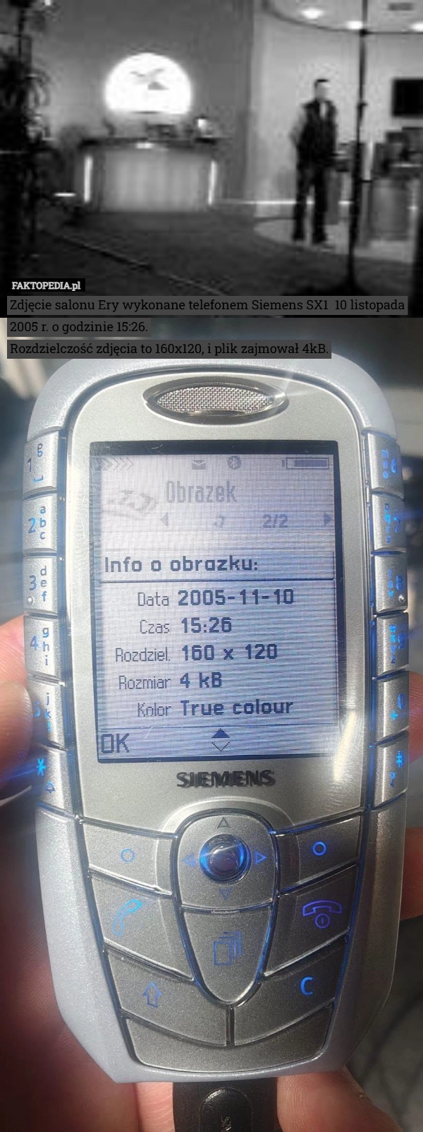 
    Zdjęcie salonu Ery wykonane telefonem Siemens SX1  10 listopada 2005 r.
