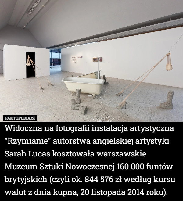 
    Widoczna na fotografii instalacja artystyczna "Rzymianie" autorstwa