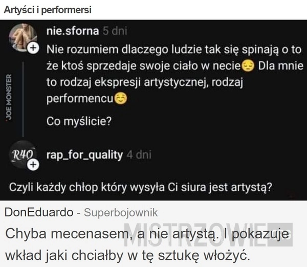 
    Artyści i performersi