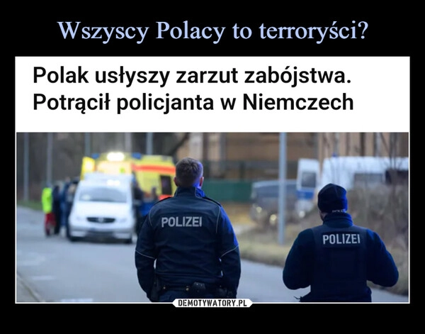 
    Wszyscy Polacy to terroryści?